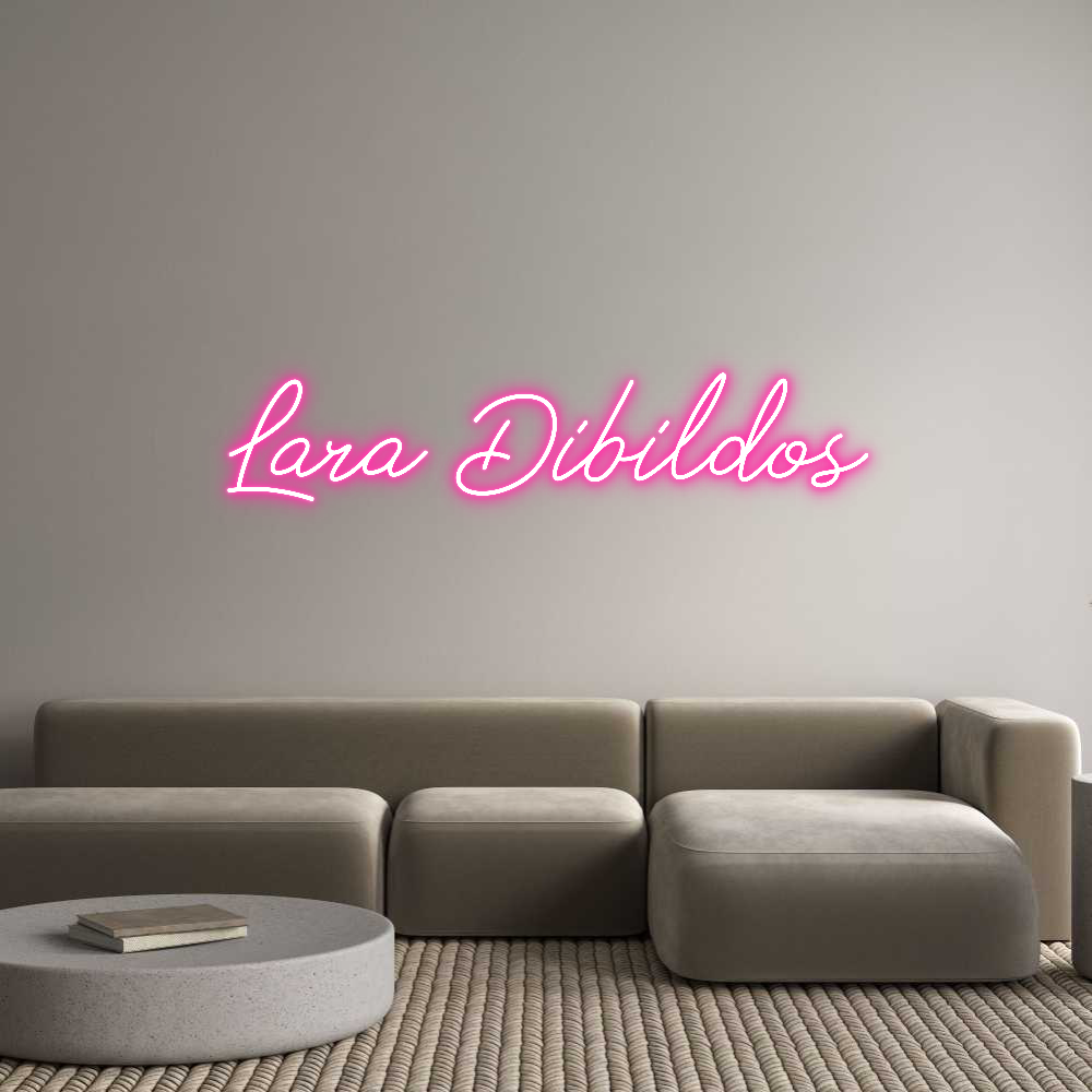 Neon personalizado: Lara Dibildos