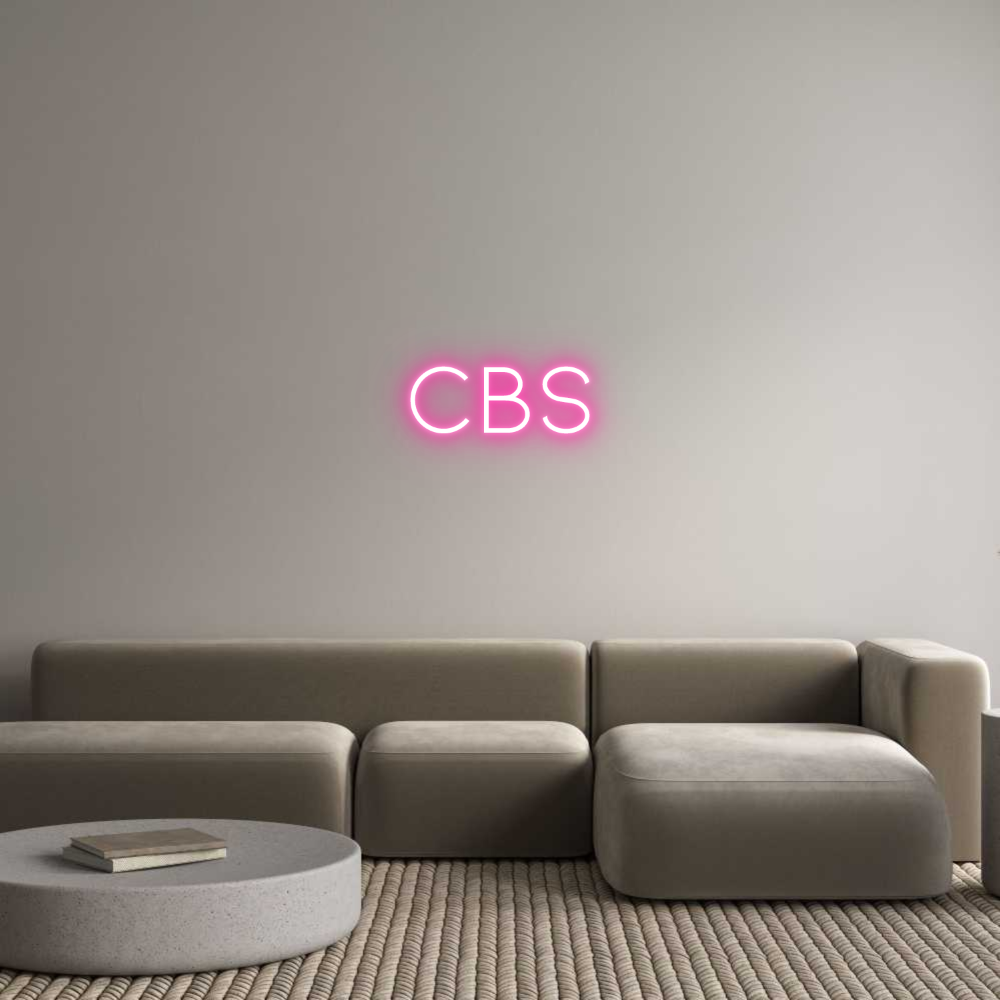 Neon personalizado: CBS