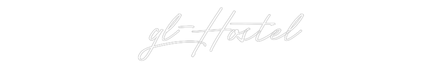 Neon personalizado: gl-Hostel