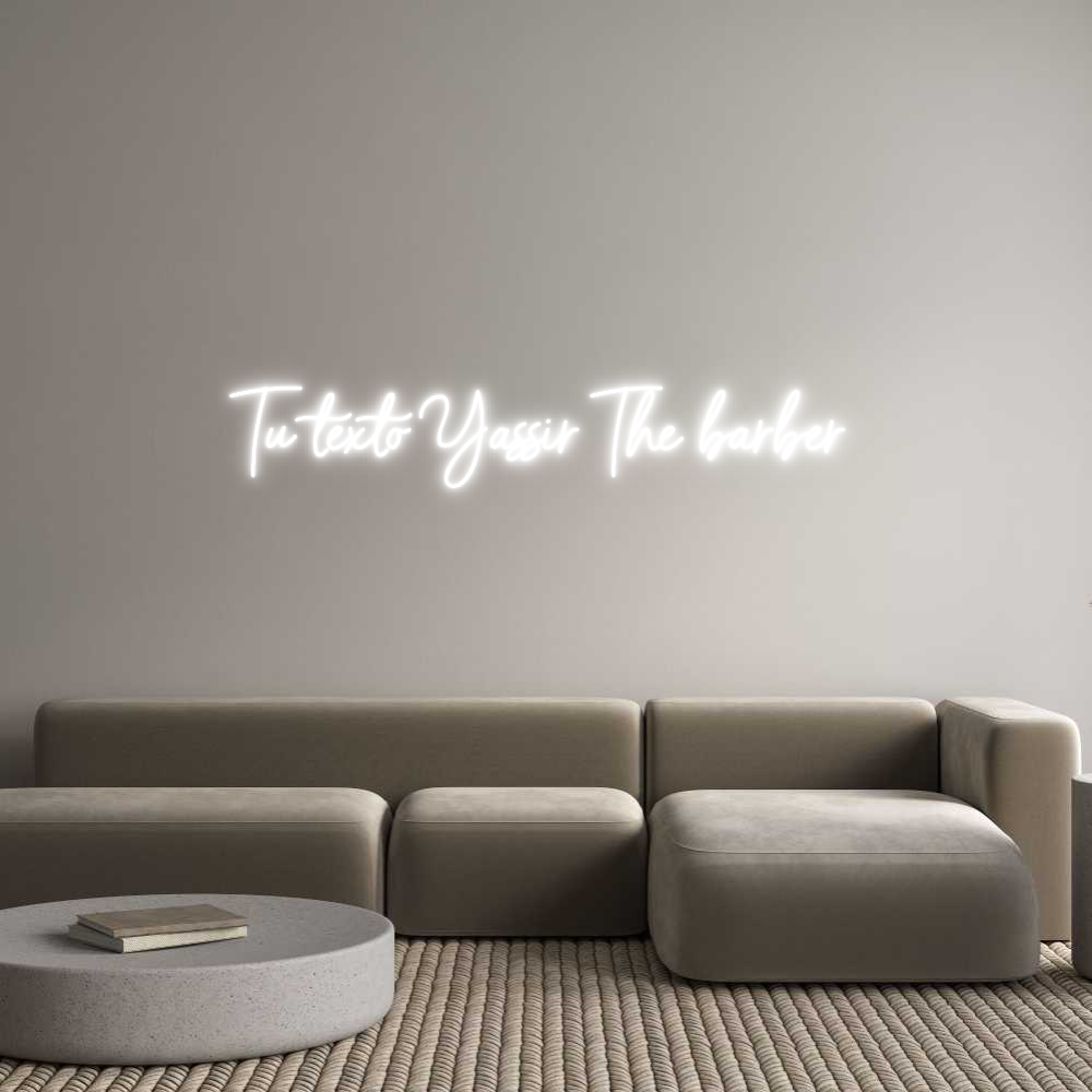 Neon personalizado: Tu texto Yass...