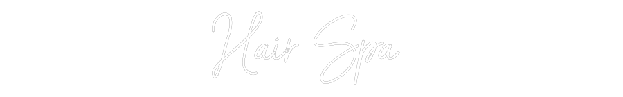 Neon personalizado: Hair Spa