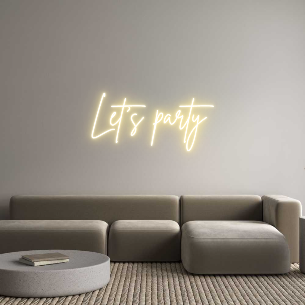 Neon personalizado: Let's party