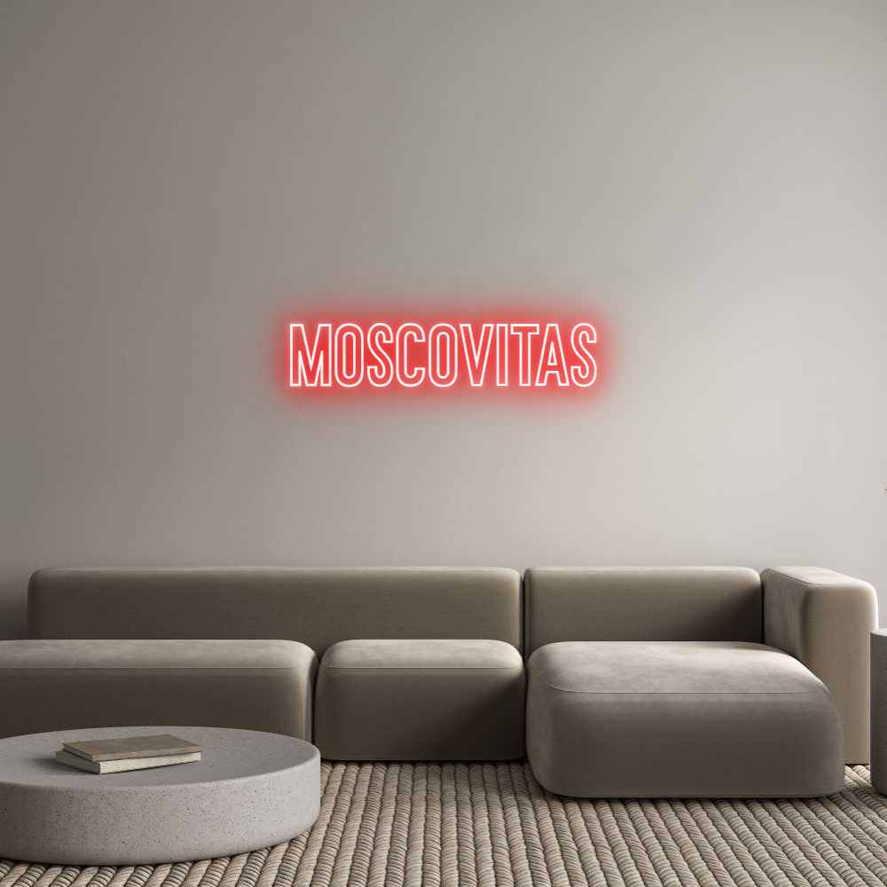 Neon personalizado: MOSCOVITAS