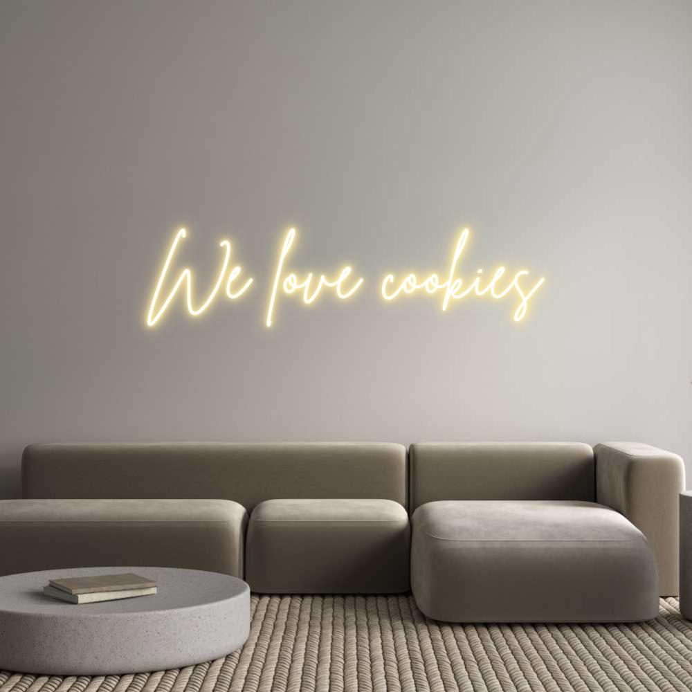 Neon personalizado: We love cookies