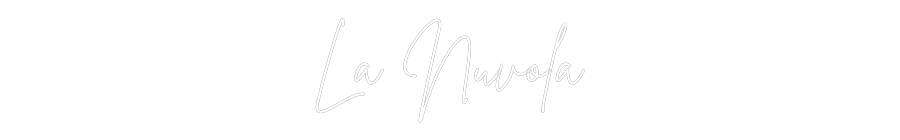 Neon personalizado: La Nuvola