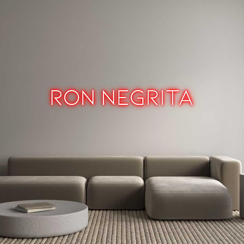 Neon personalizado: Ron Negrita