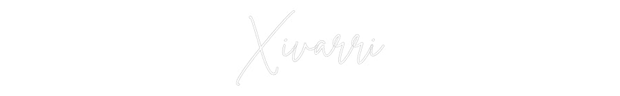 Neon personalizado: Xivarri