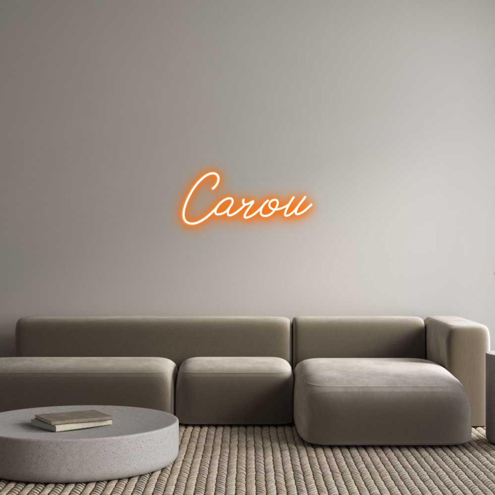 Neon personalizado: Carou