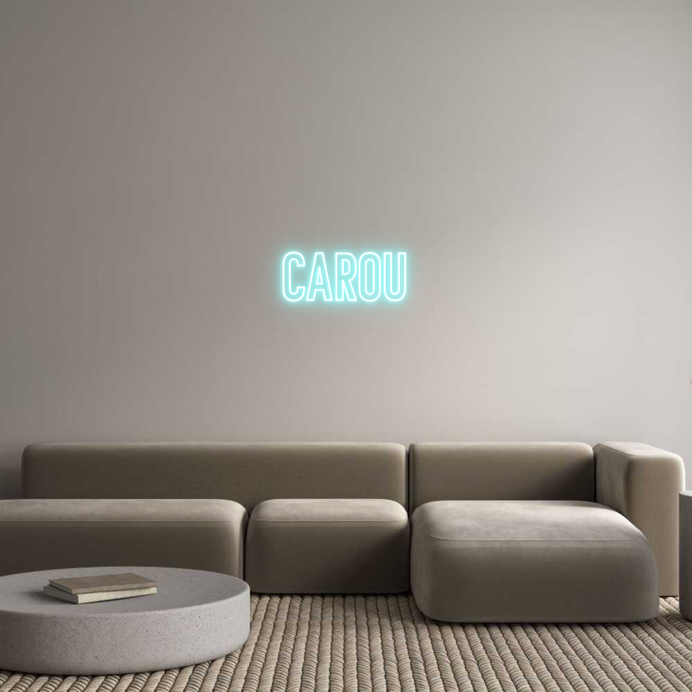 Neon personalizado: Carou