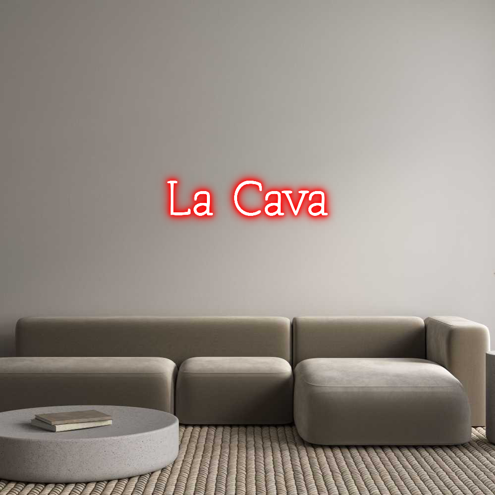 Neon personalizado: La Cava