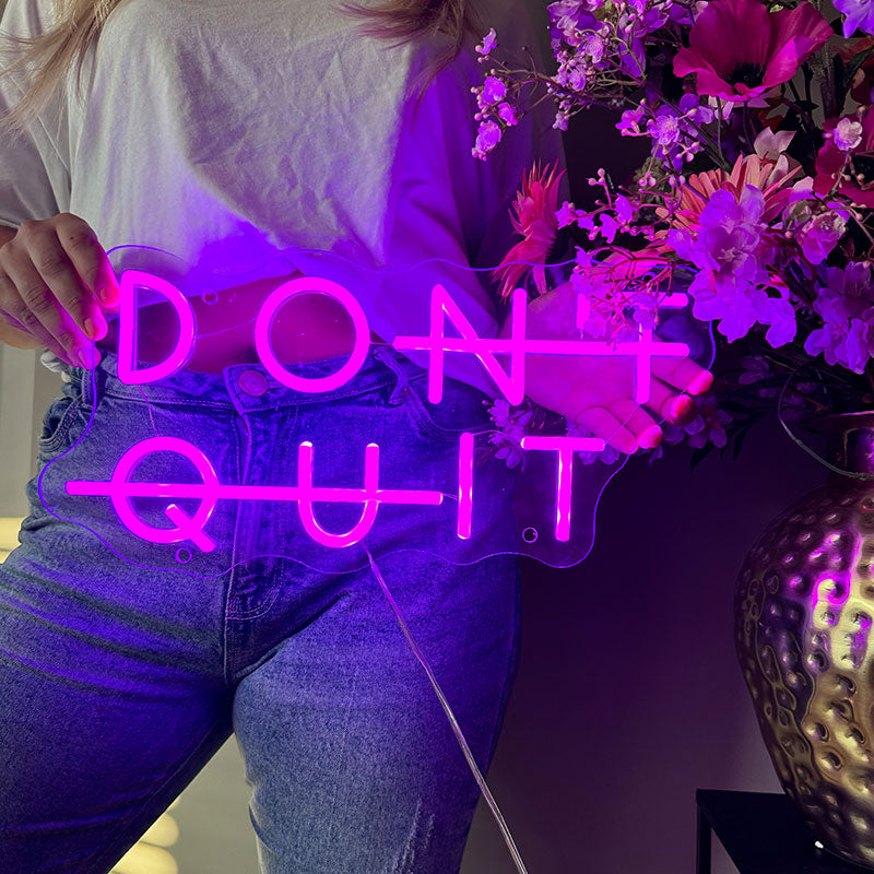 Cartel neon Don't Quit