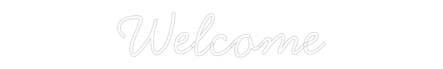 Neon personalizado: Welcome