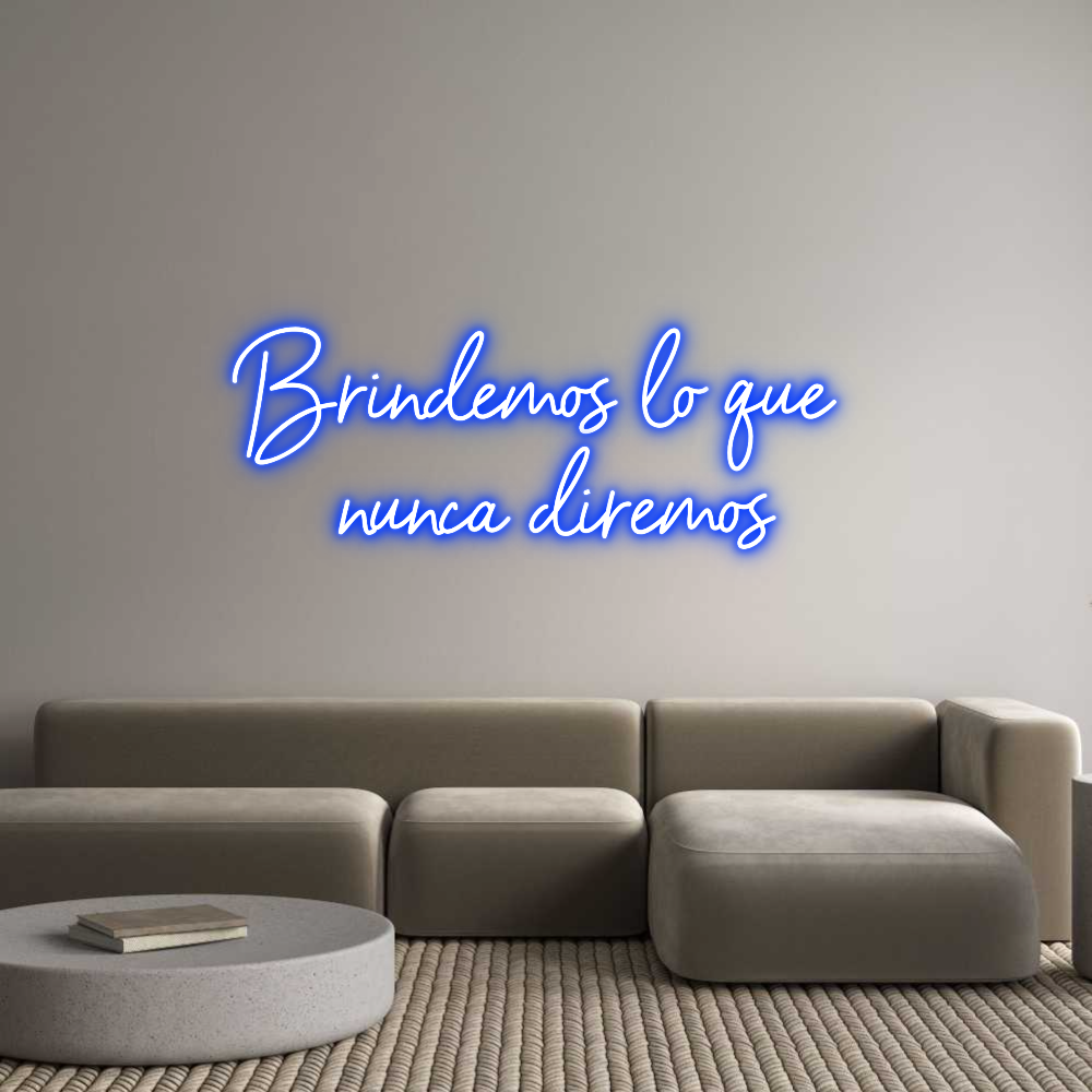 Neon personalizado: Brindemos lo ...