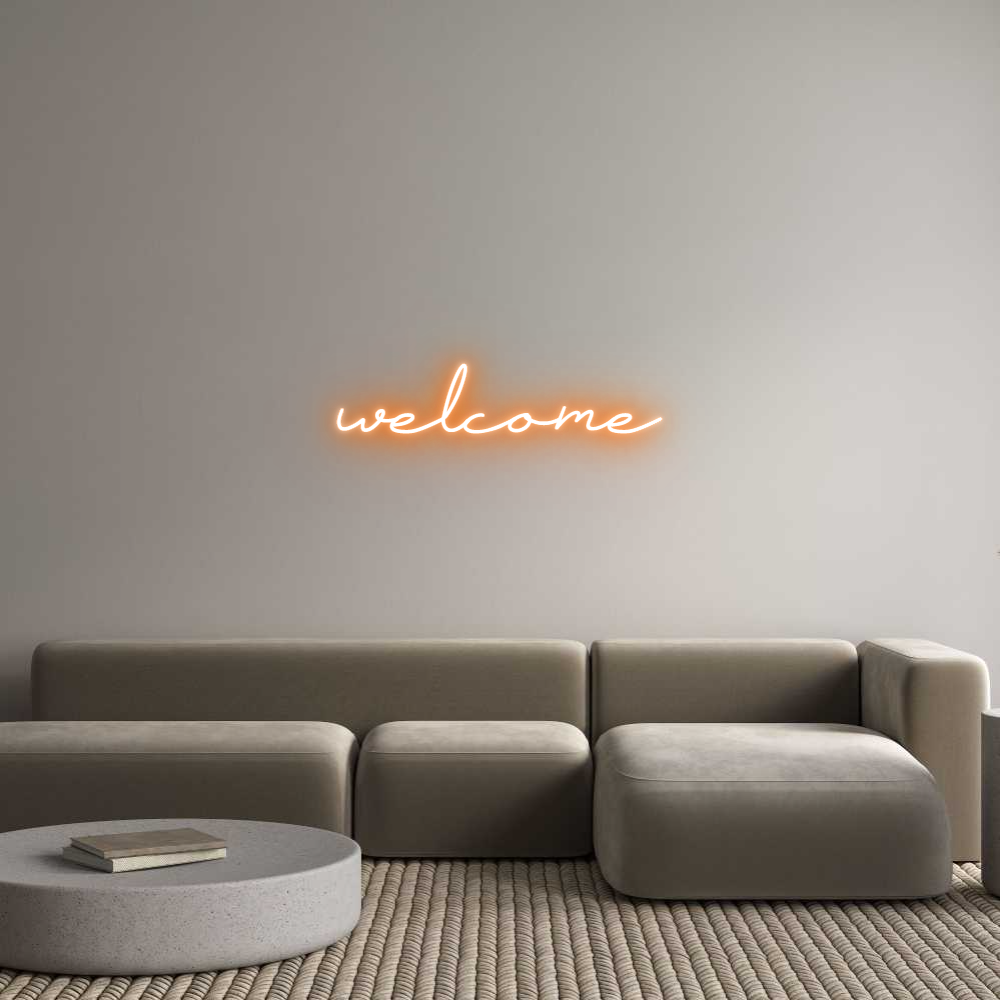 Neon personalizado: welcome