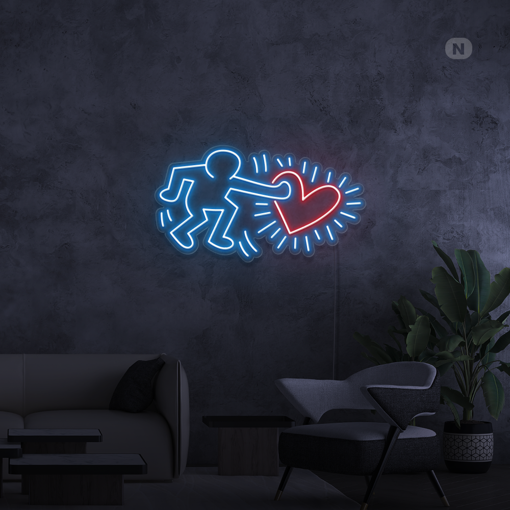 Cartel neon Enviar Love Art