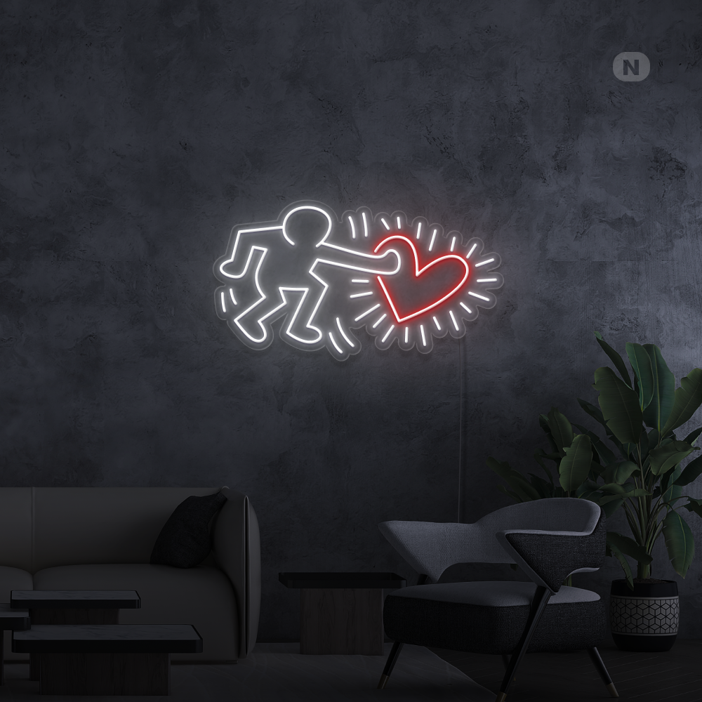 Cartel neon Enviar Love Art
