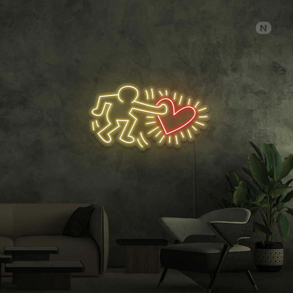 Cartel neon Enviar Love Art