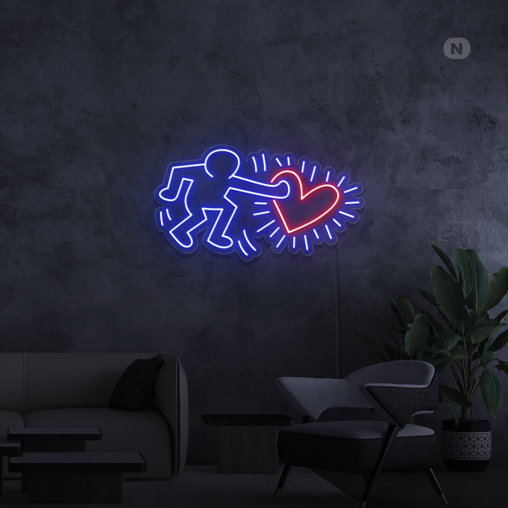 Cartel neon Enviar Love Art