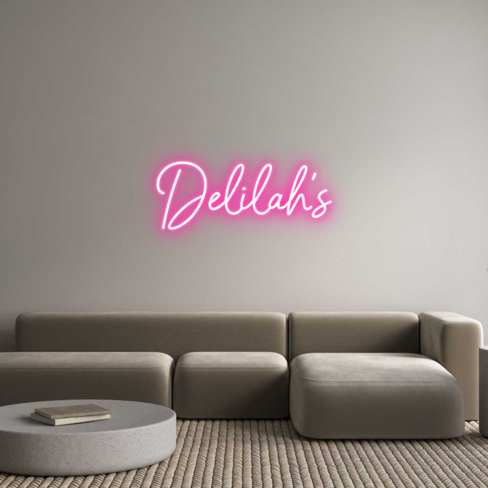 Neon personalizado: Delilah's