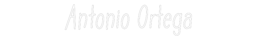 Neon personalizado: Antonio Ortega