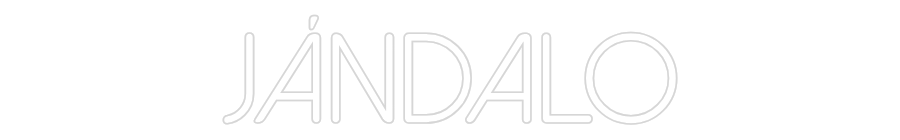 Neon personalizado: Jándalo