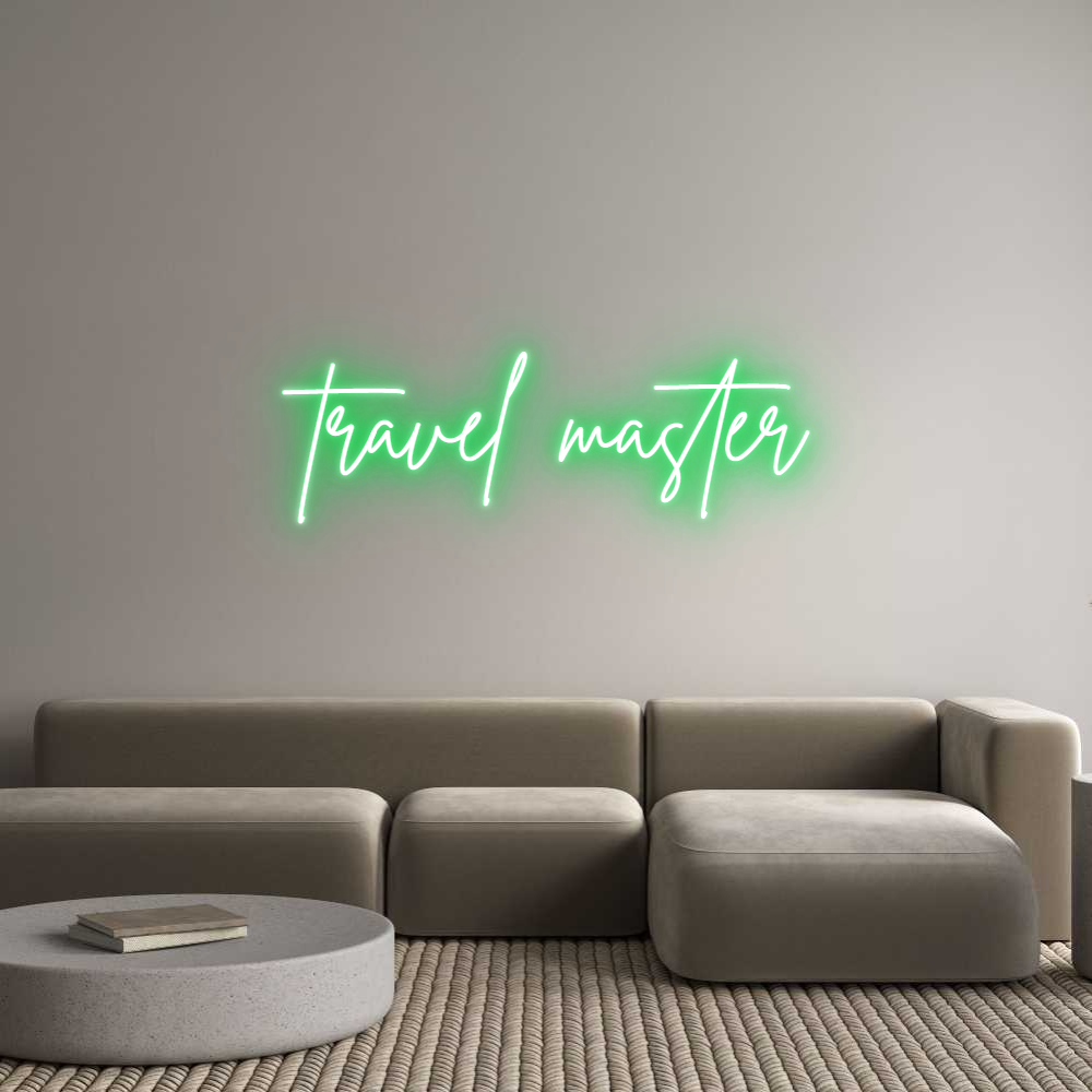 Neon personalizado: travel master