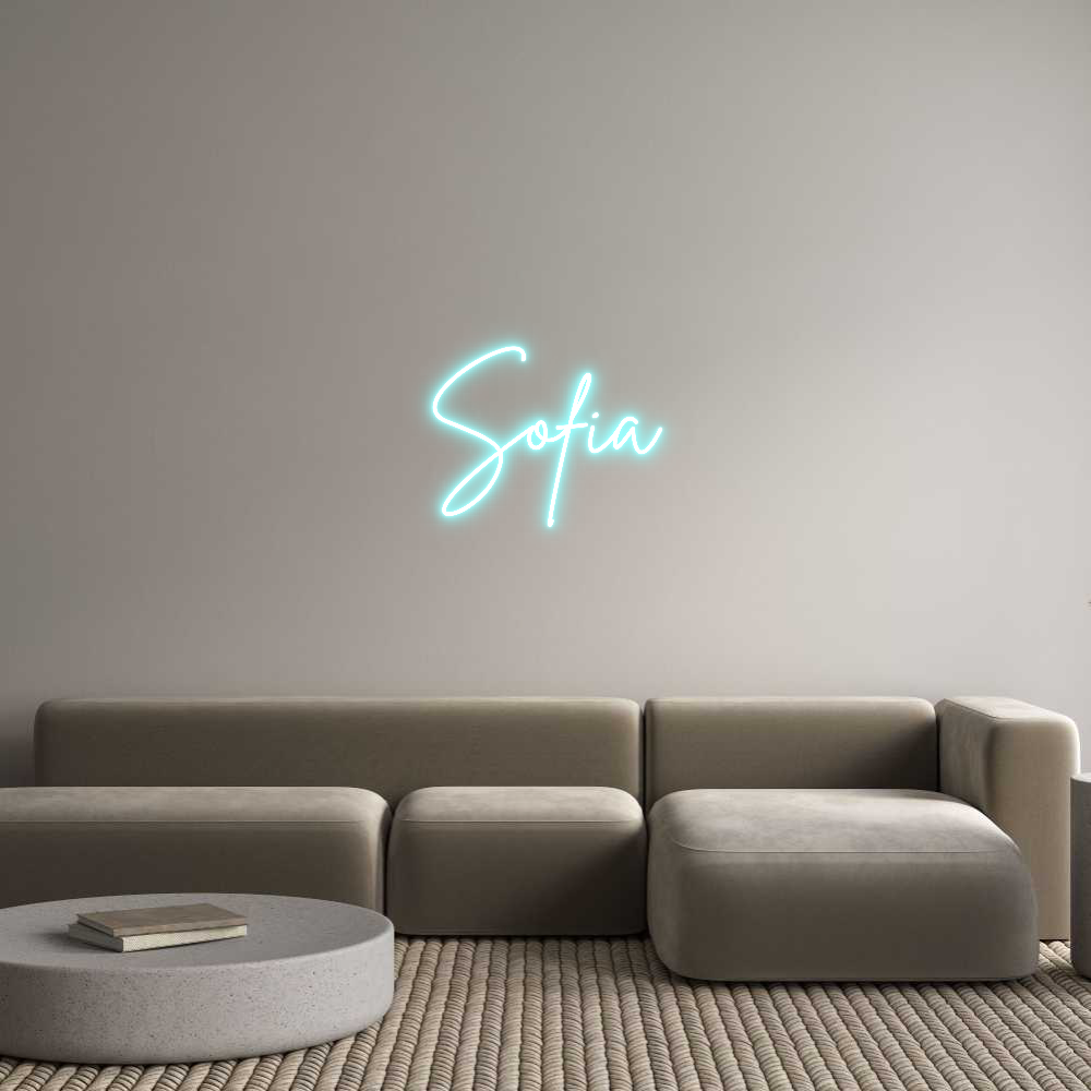 Neon personalizado: Sofía