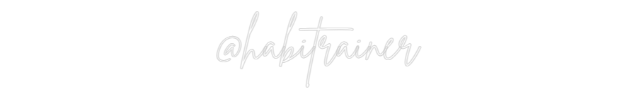 Neon personalizado: @habitrainer