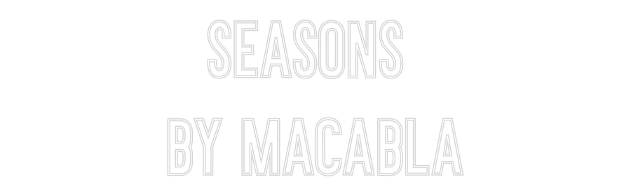 Neon personalizado: SEASONS
BY ...