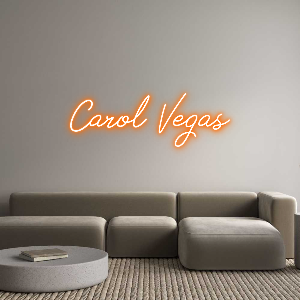 Neon personalizado: Carol Vegas