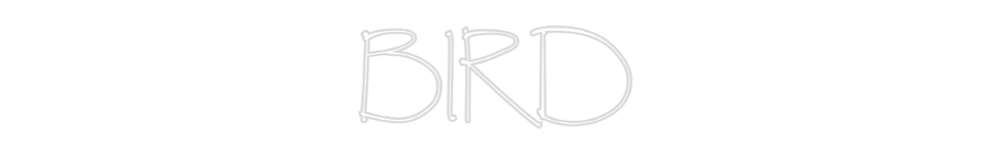 Neon personalizado: BIRD