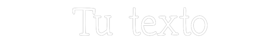 Neon personalizado: Tu texto