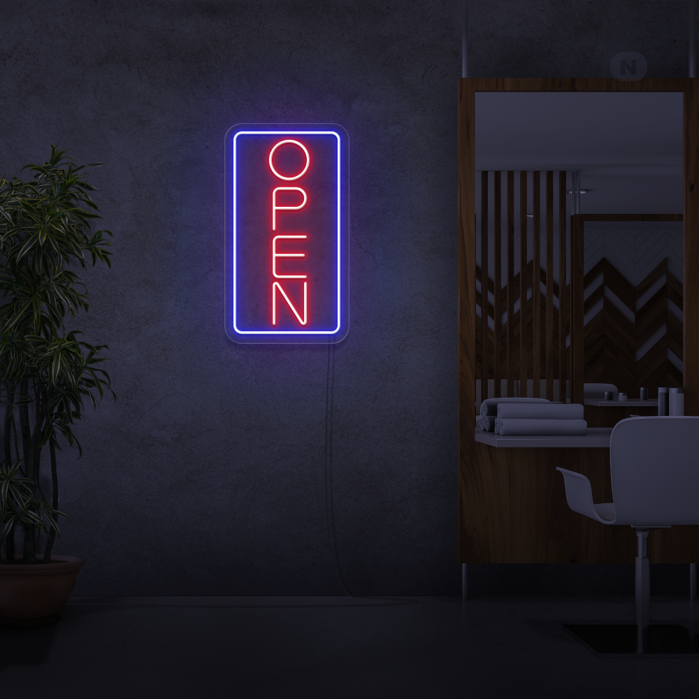 Cartel neon Open
