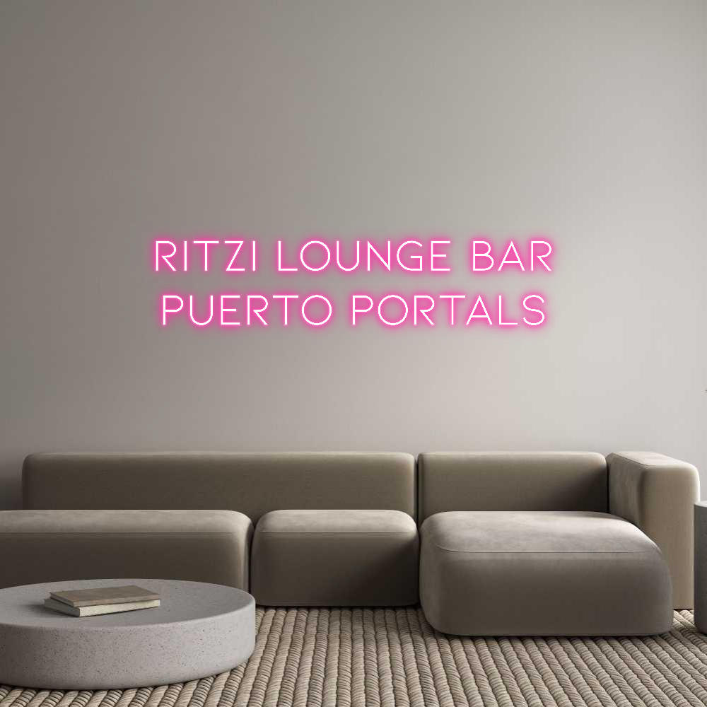 Neon personalizado: RITZI LOUNGE ...