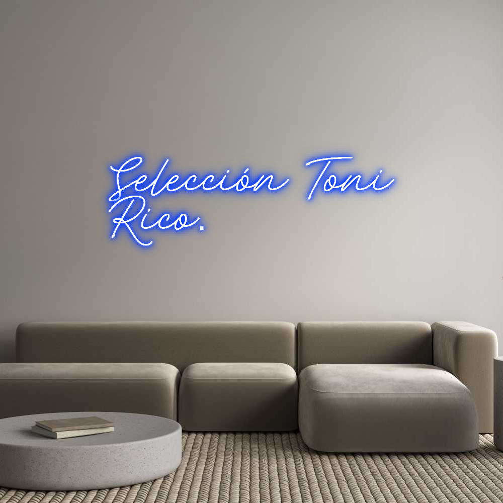 Neon personalizado: Selección Ton...