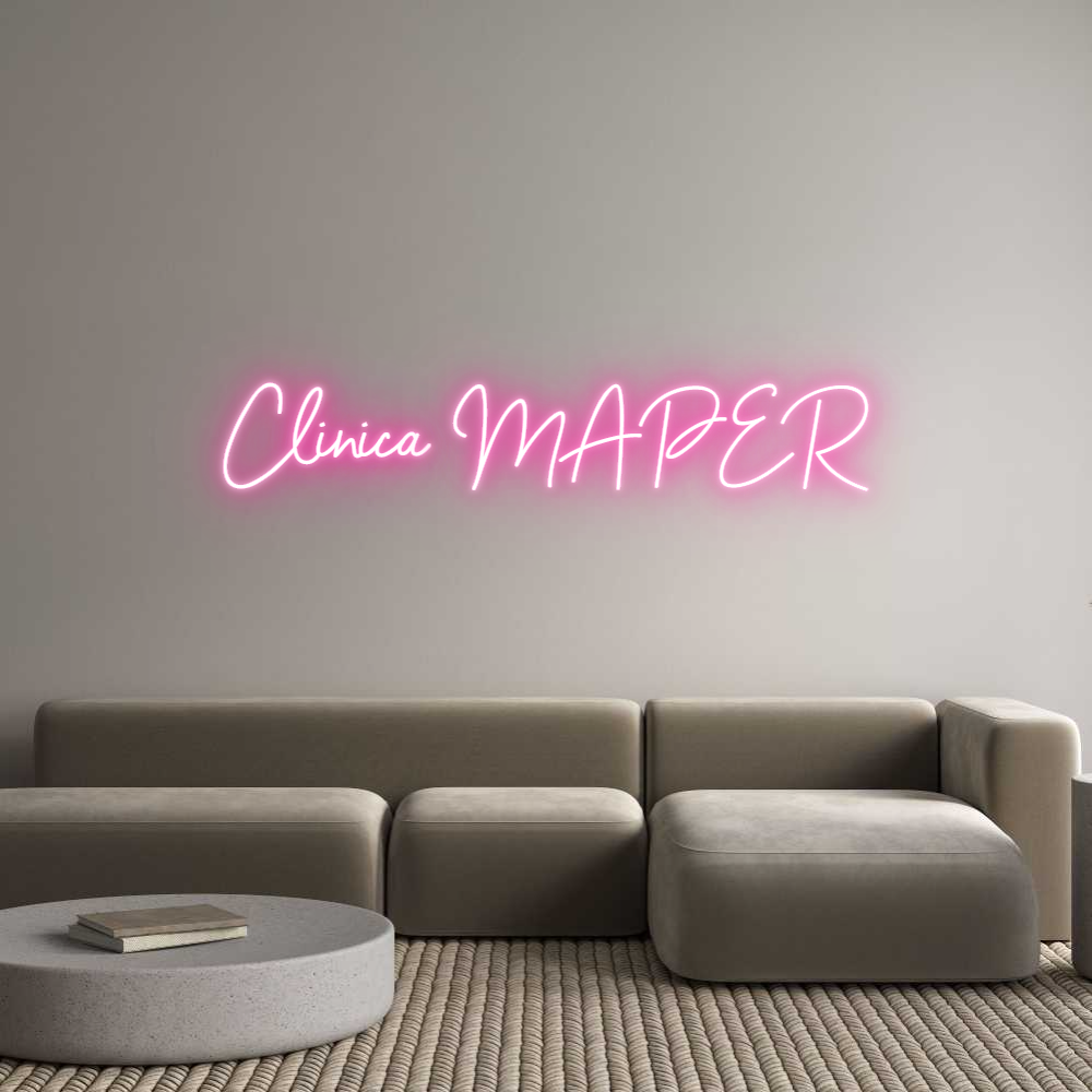Neon personalizado: Clinica MAPER