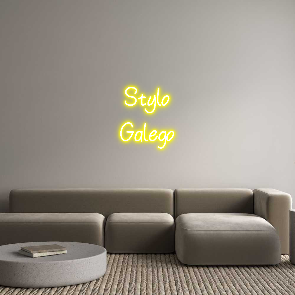 Neon personalizado: Stylo
Galego