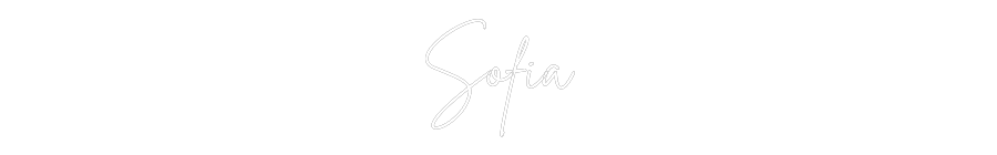 Neon personalizado: Sofía