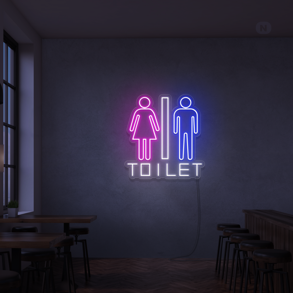 Cartel neon Toilet