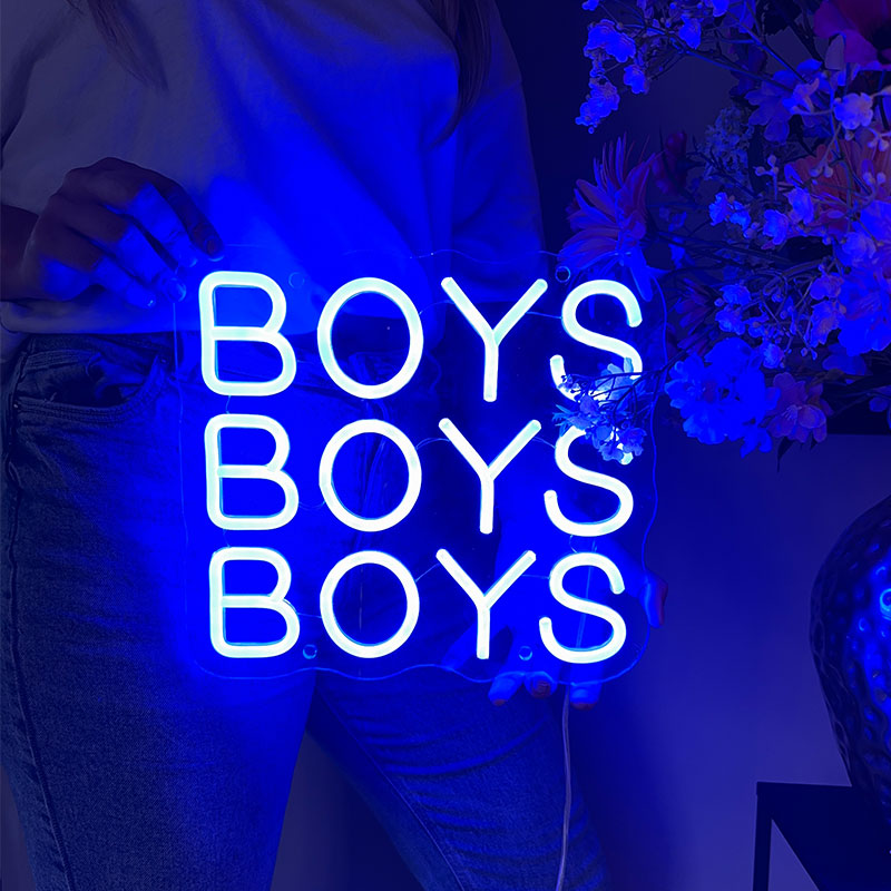 Cartel neon Boys Boys Boys