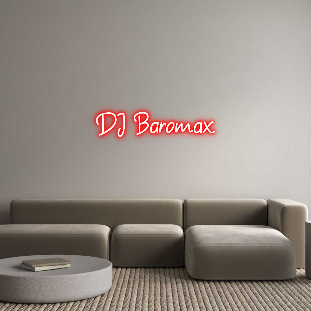 Neon personalizado: DJ Baromax