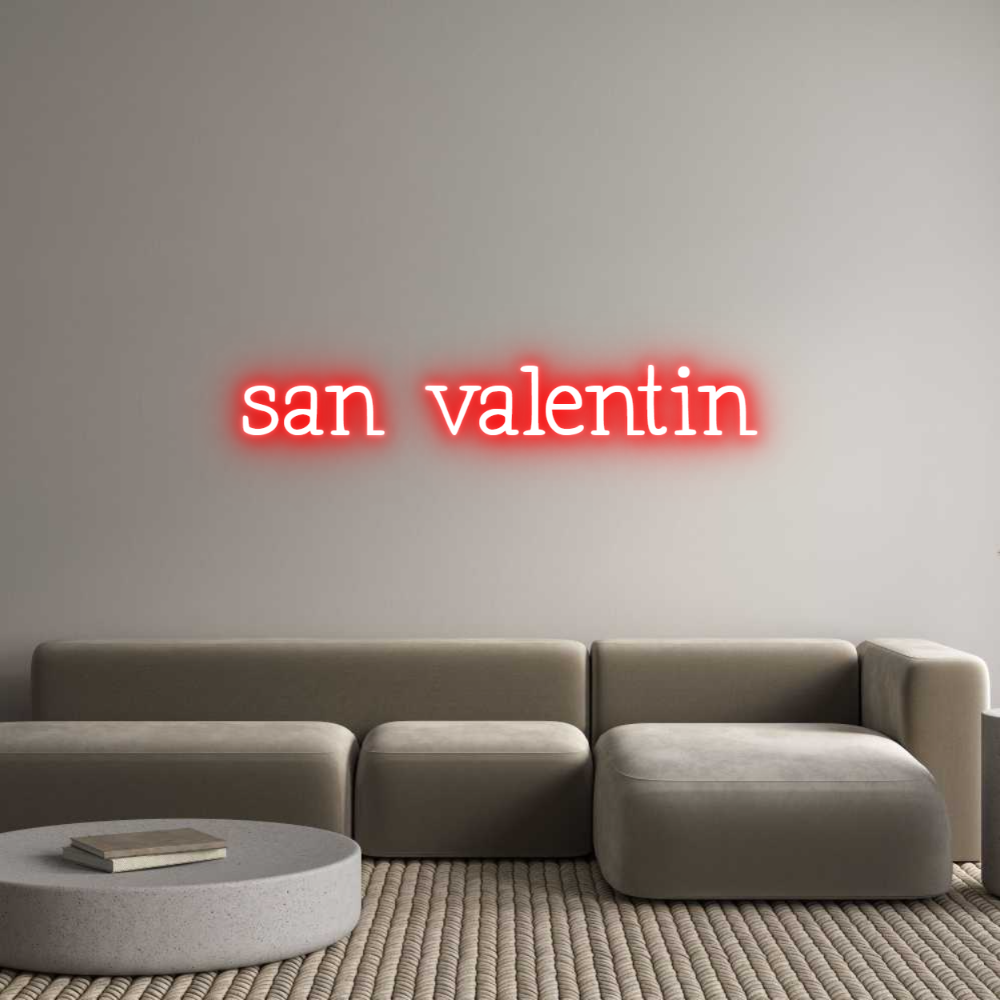 Neon personalizado: san valentin