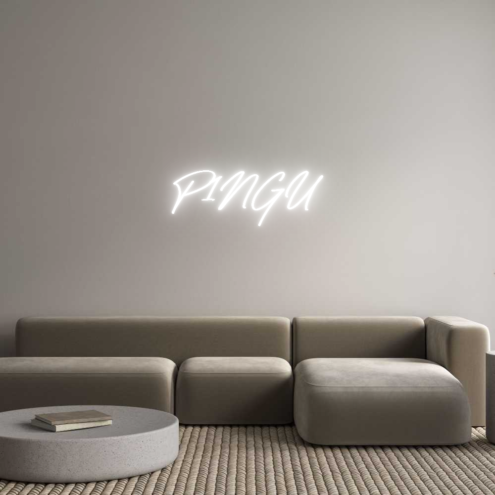 Neon personalizado: P1NGU