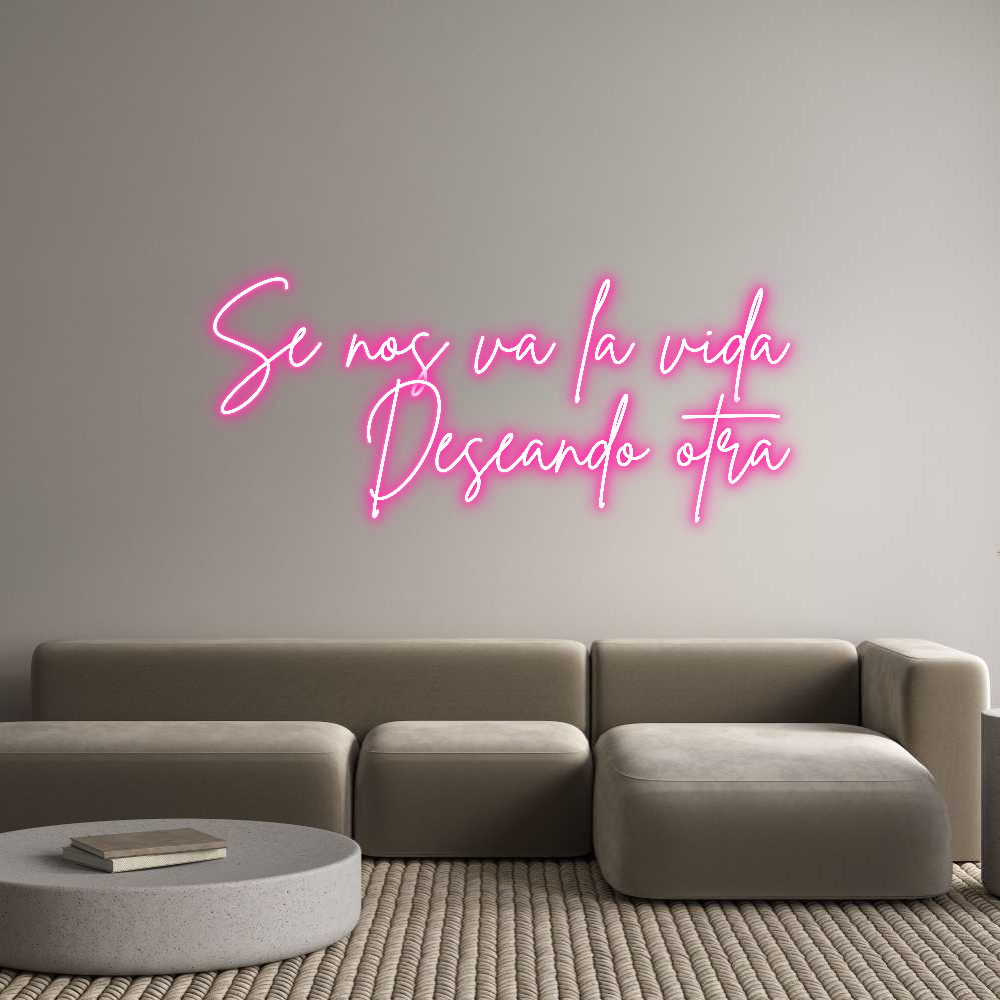 Neon personalizado: Se nos va la ...