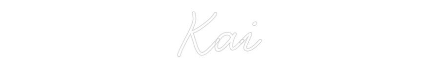 Neon personalizado: Kai