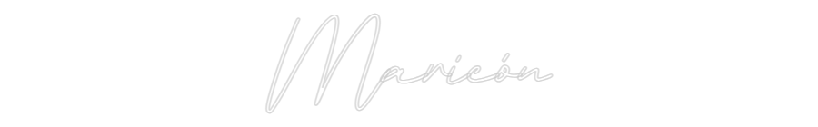 Neon personalizado: Maricón