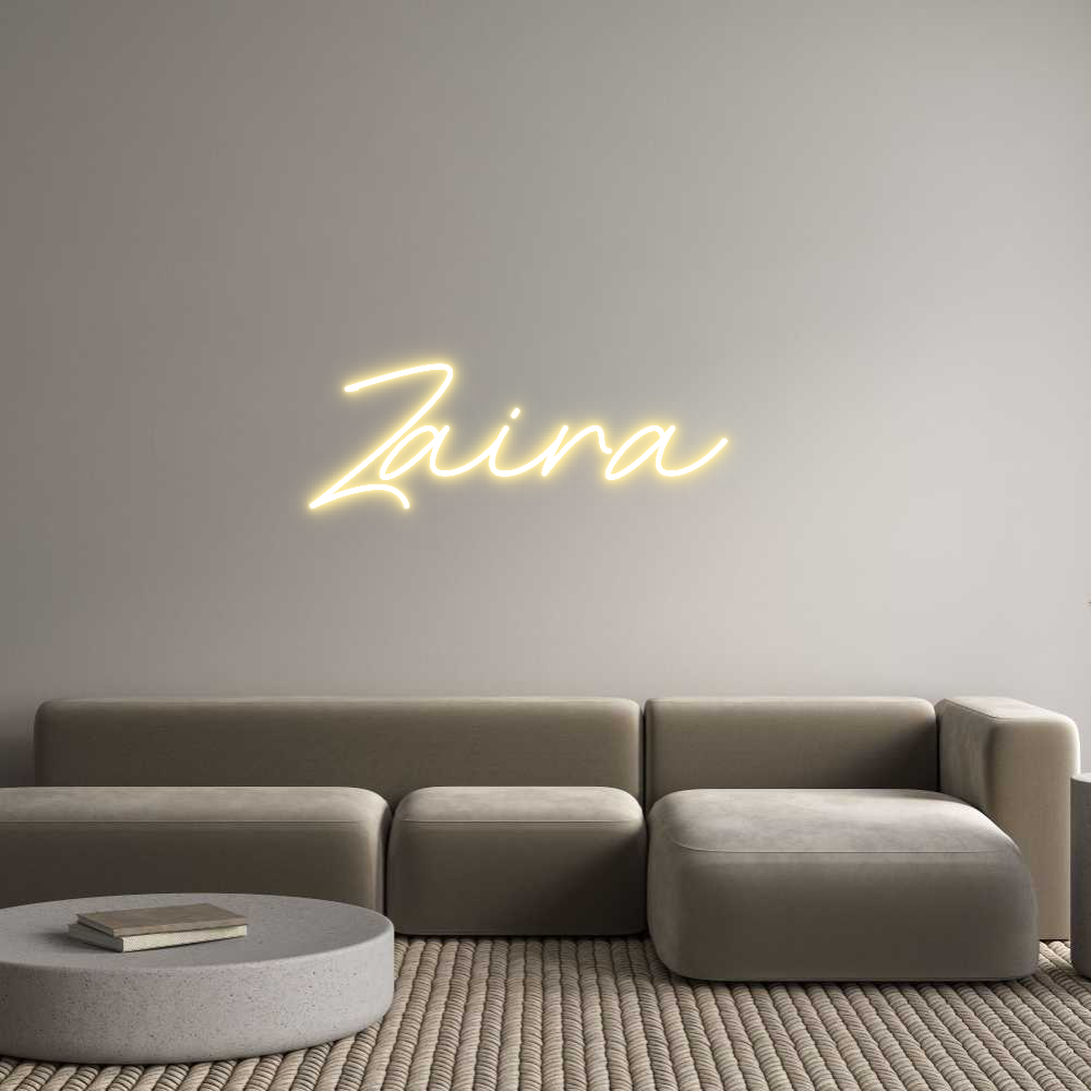 Neon personalizado: Zaira