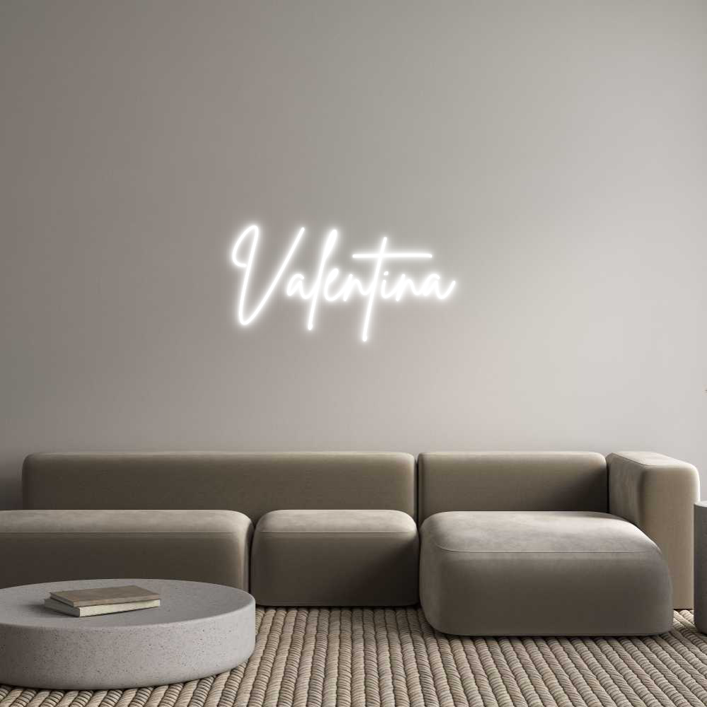 Neon personalizado: Valentina