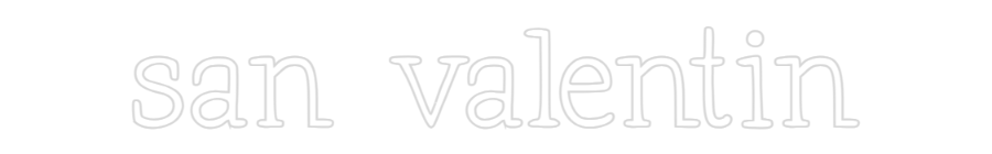 Neon personalizado: san valentin