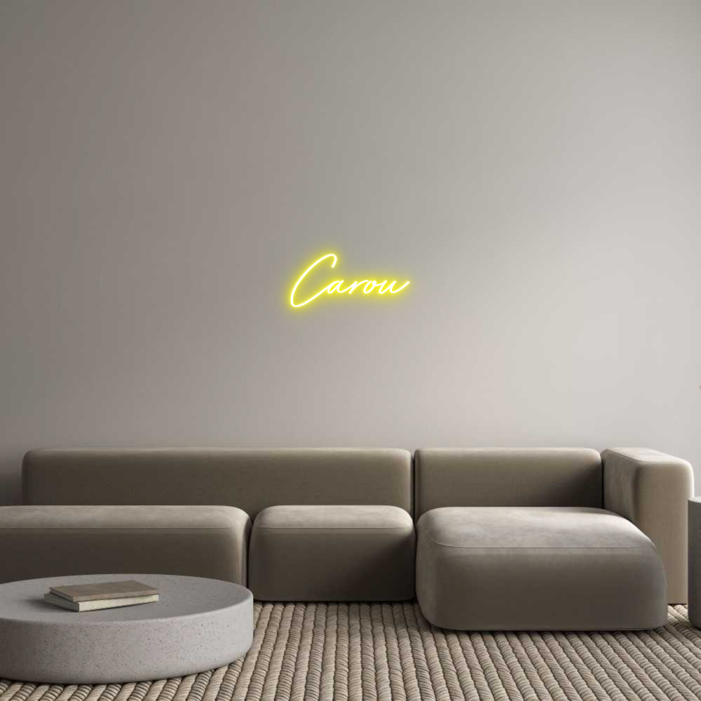 Neon personalizado: Carou